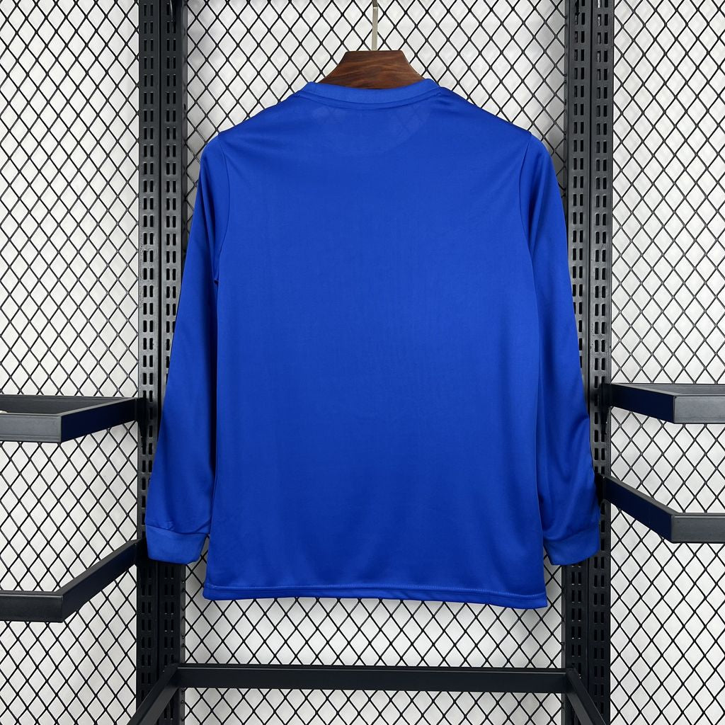 MANCHESTER UNITED EDICIÓN CONUNTO MANGA LARGA AZUL 24/25 HOMBRE