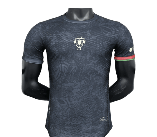 2023 Portugal Black Comma Football THE SIU Ronaldo Special Edition kit - Player version
