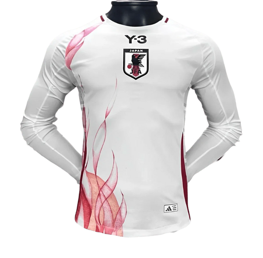 2024 JFA Y3 Japan Away White Jersey Long Sleeve