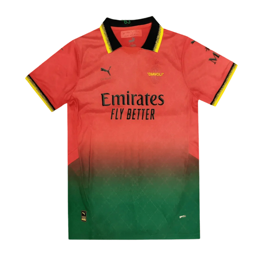 2024/2025 AC Milan x OFFWHITE Red Limited Edition Jersey - Fan version