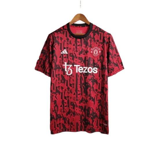 23/24 Manchester United Red Black Training Jersey -  GOATKITS Store