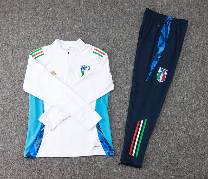 Italy Track Suit ''White and Blue''
