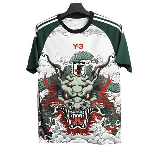 Y3 Japan Jersey Green White Dragon - Japan Anime Jersey